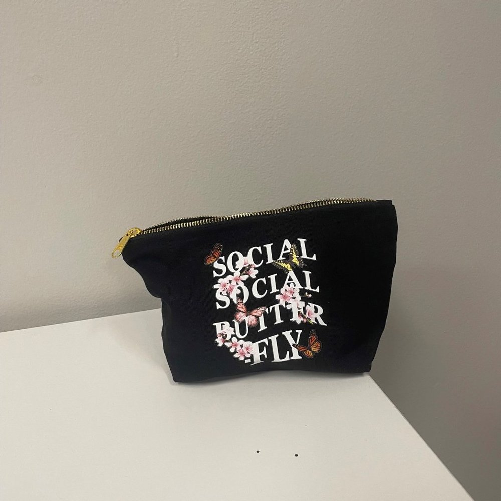 Social Butterfly Makeup Bag
